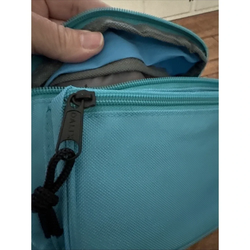 New DALIX Fanny Pack Money Pouch Unisex Aqua Blue Nautical Adjustable